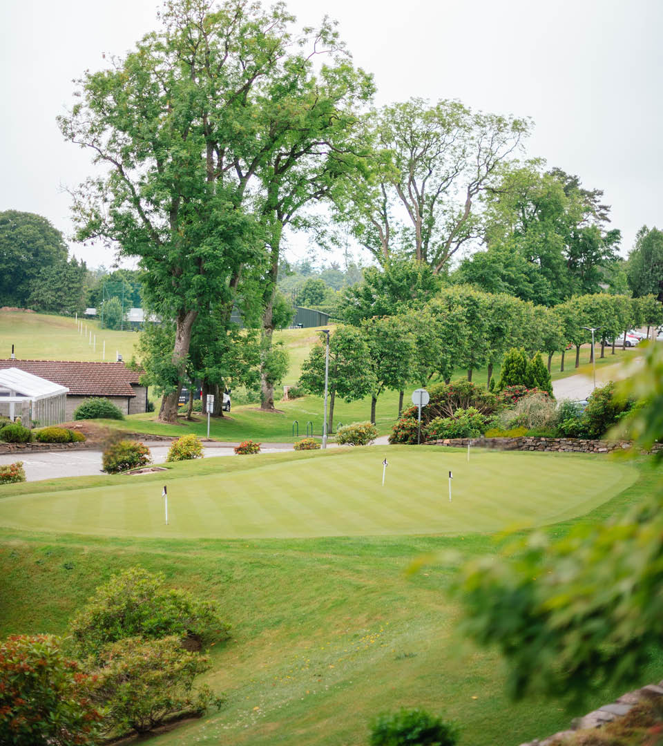Short-game practice green at Deeside Golf Club