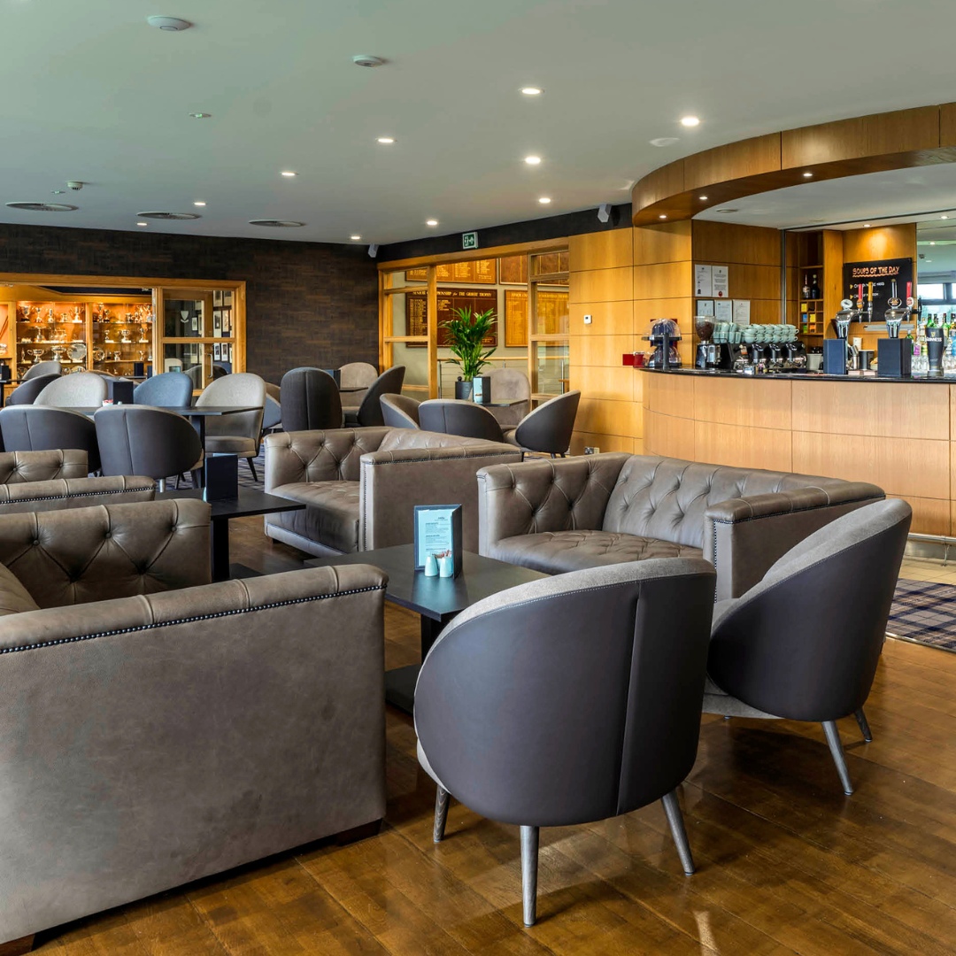 Inside shot of the Deeside Golf Club clubhouse bar area