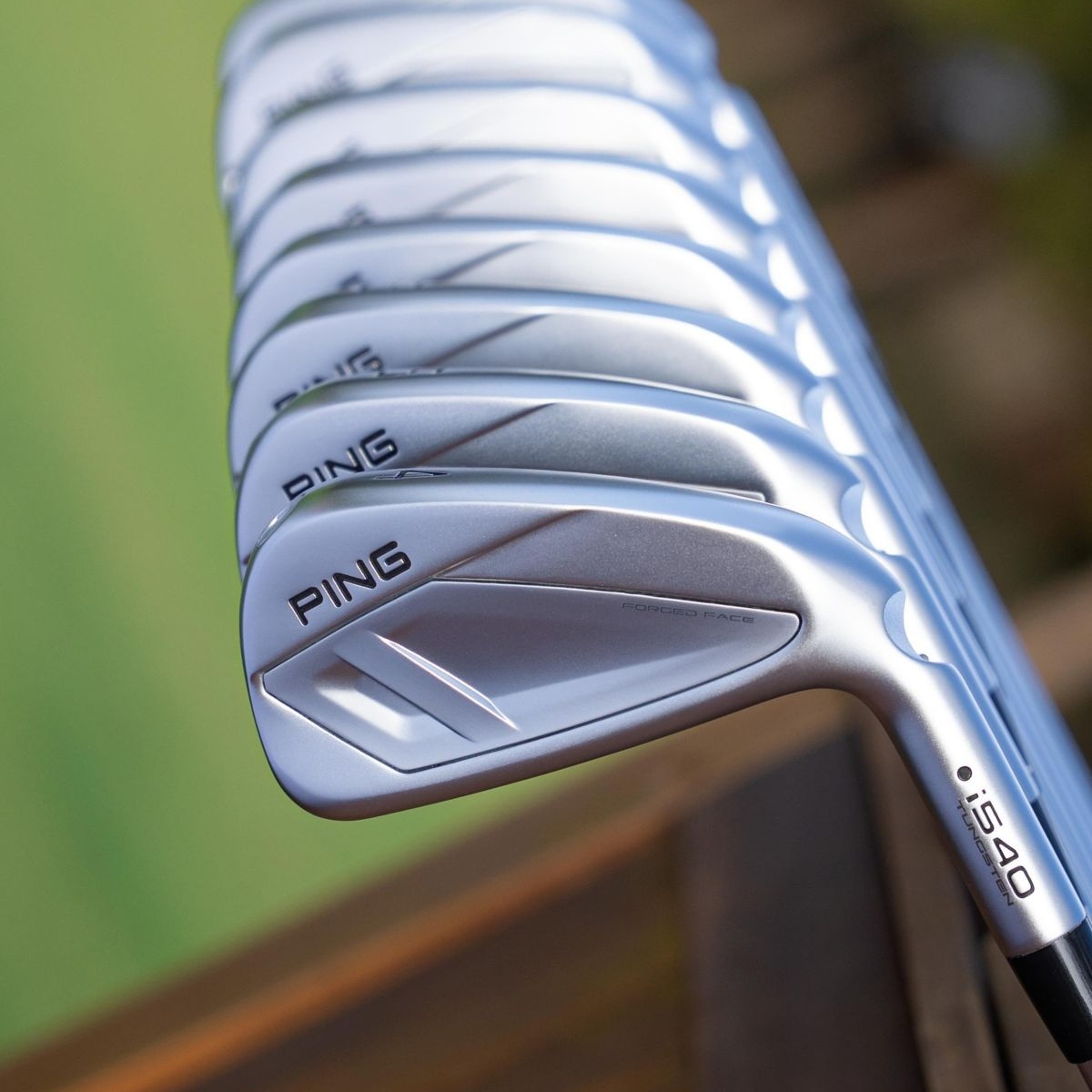Ping irons set up for custom golf club fitting at Deeside Golf Club Aberdeen